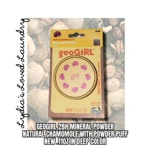 💥 5/$10 Geogirl 2BH Mineral Powder With Powder Puff - New - Deep Color